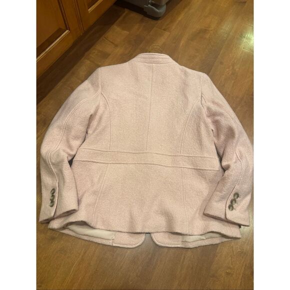Woman’s Talbots wool blend blazer jacket size 12 soft pink - Picture 7 of 7